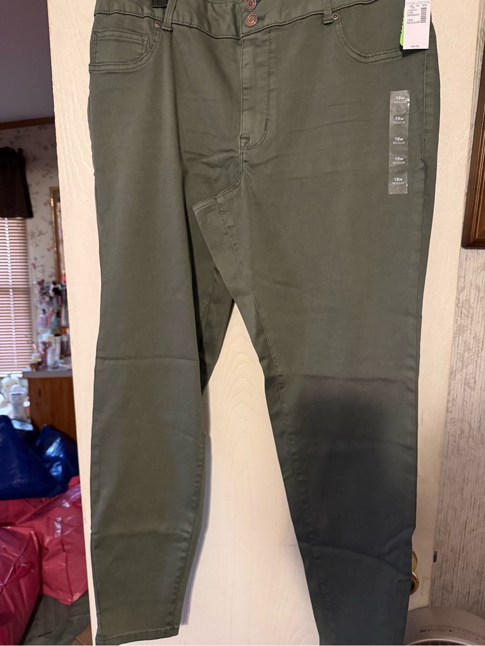 Maurices Olive Green Slim Stretch Jeggings